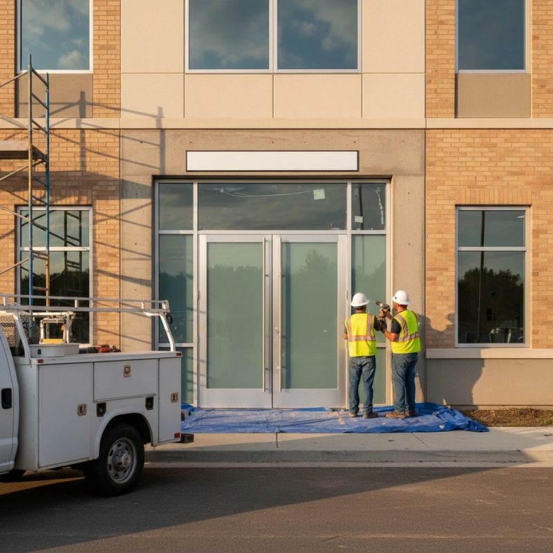Business Door Installation detail