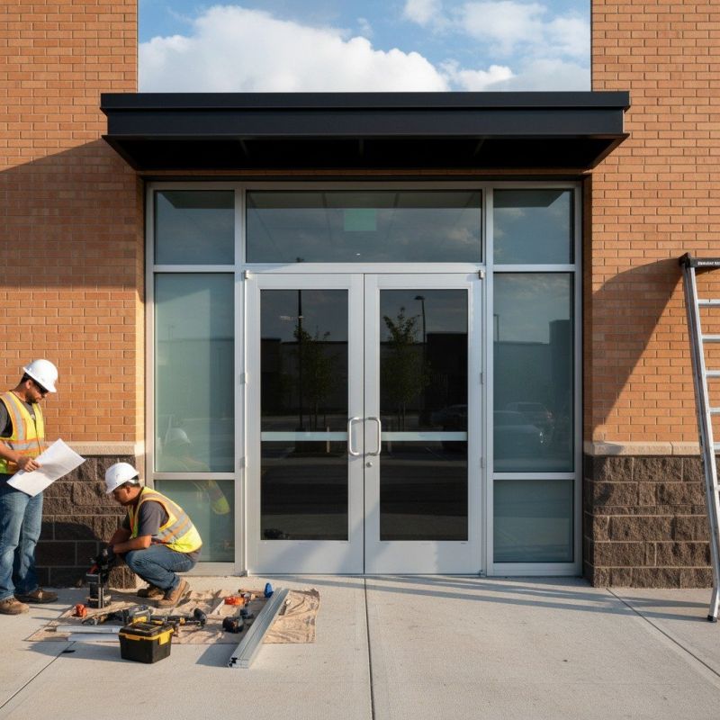 Commercial Door Installation detail